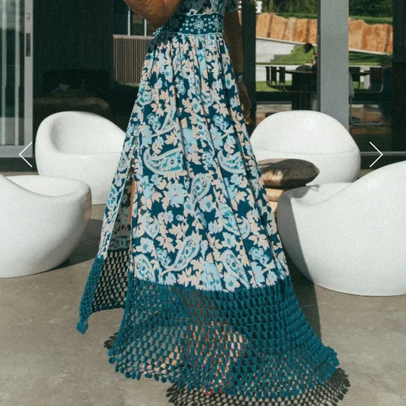 SOLD $360 Brown Sugar Maxi Dress by Chasing Unicorns - Picture 2 of 10